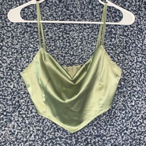 PrettyLittleThing Cowl Neck Crop Top